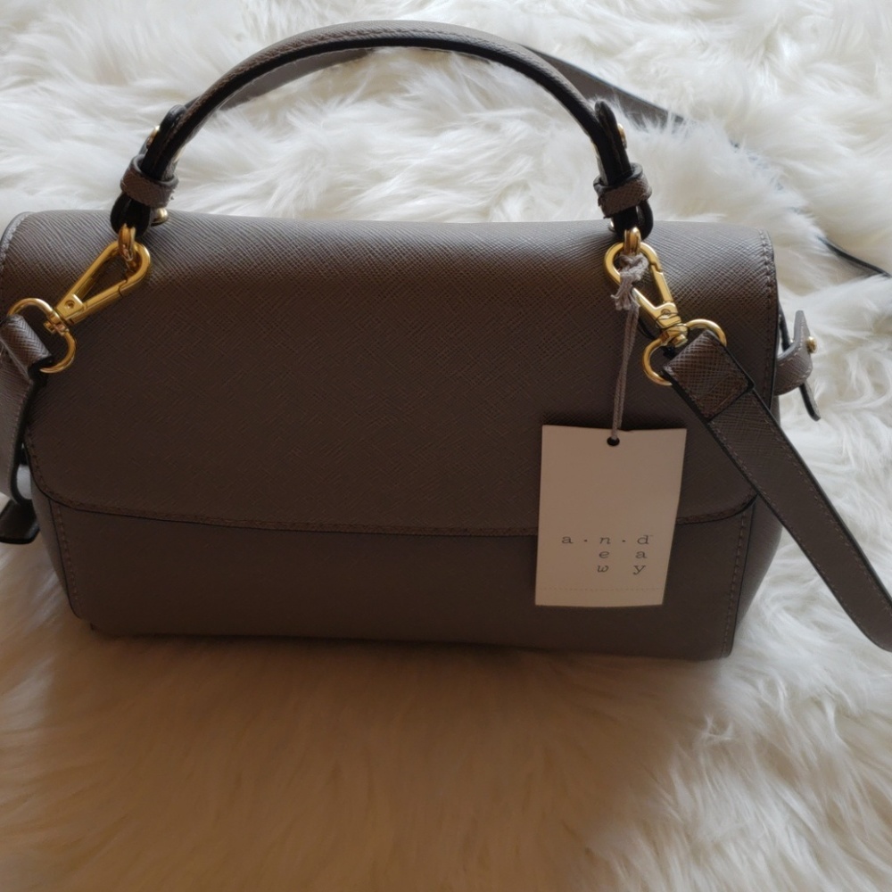 Grey crossbody purse